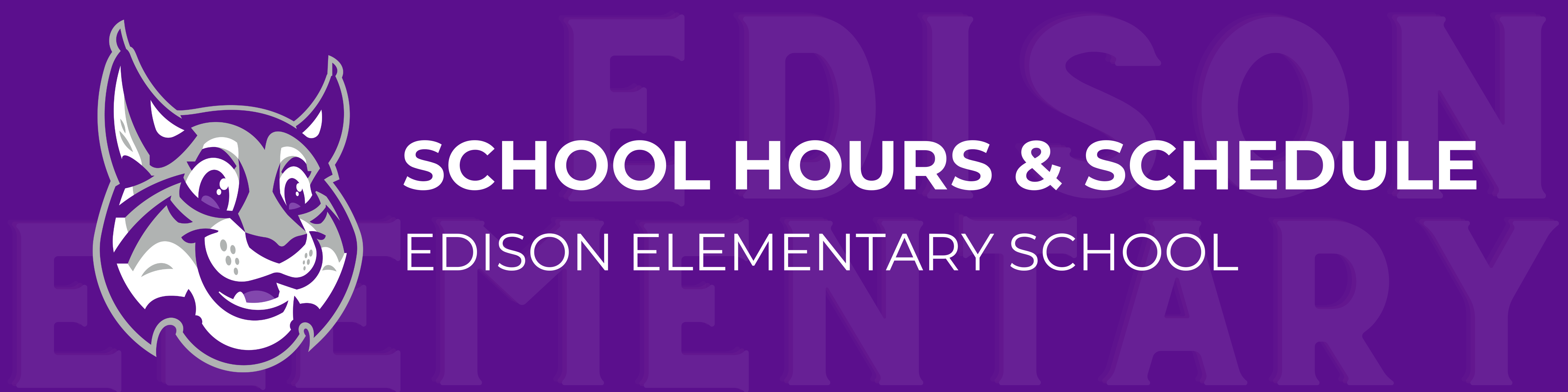 Edison School Hours Page