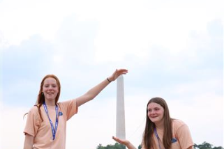 2 girls standing
