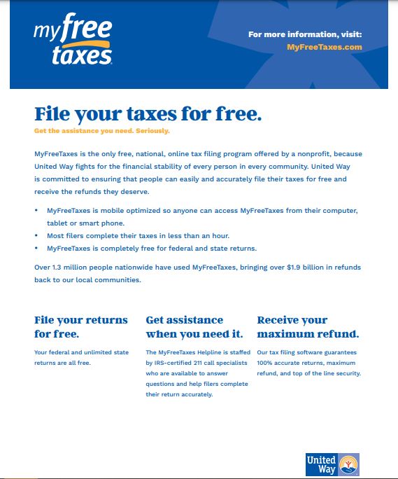 United Way My Free Taxes
