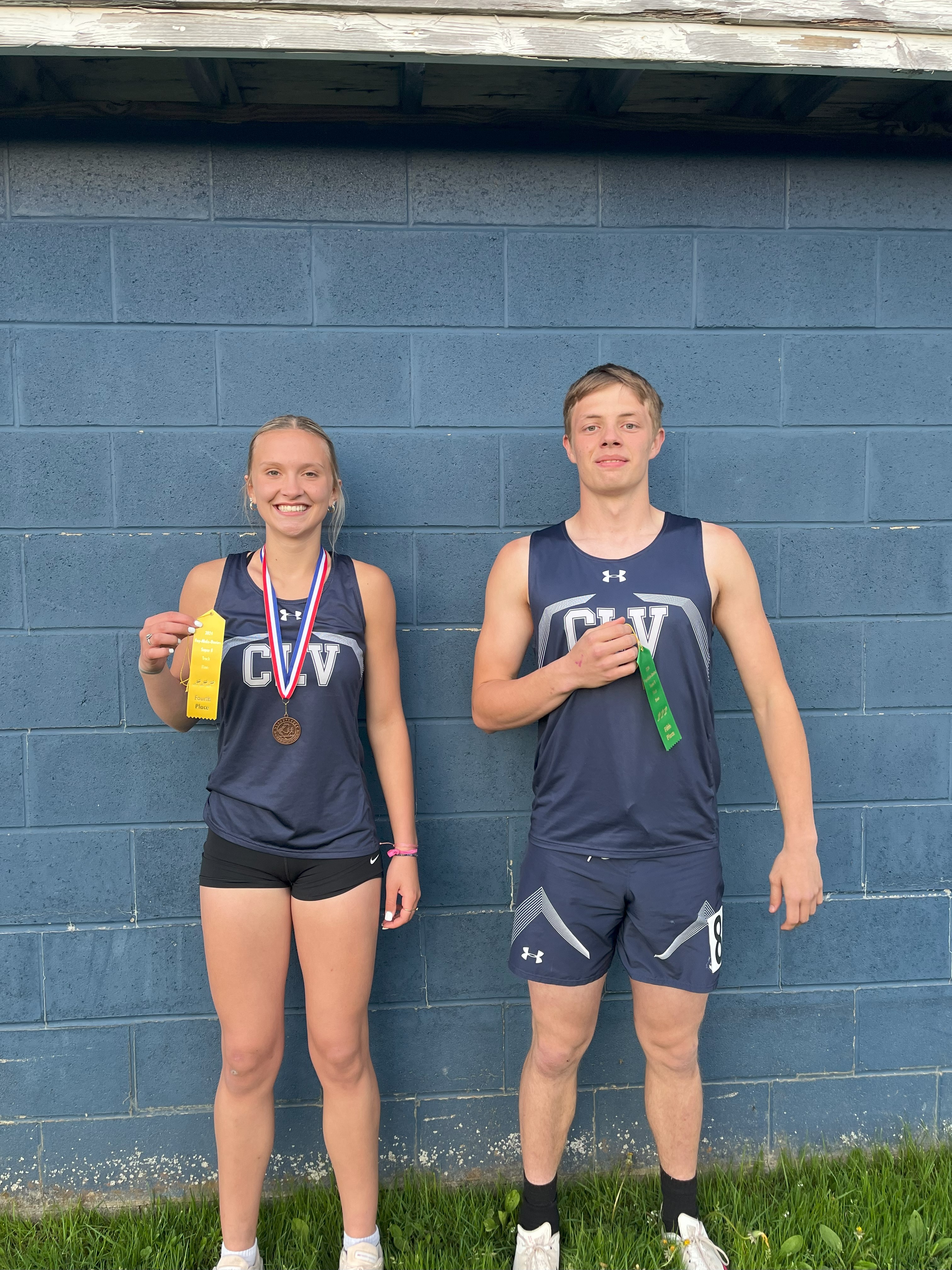 male and female win awards