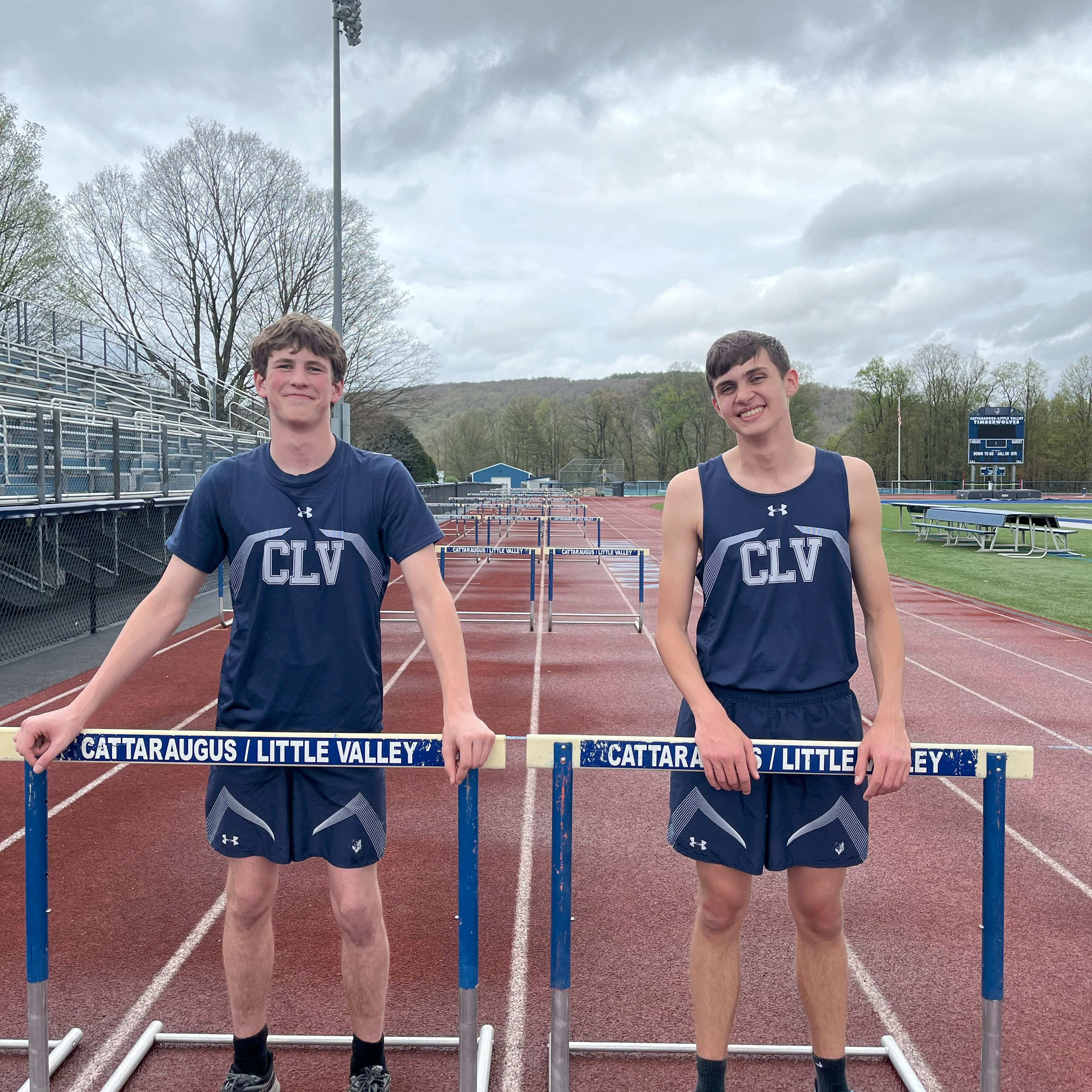 boy hurdlers