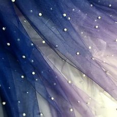close up of tulle fabric
