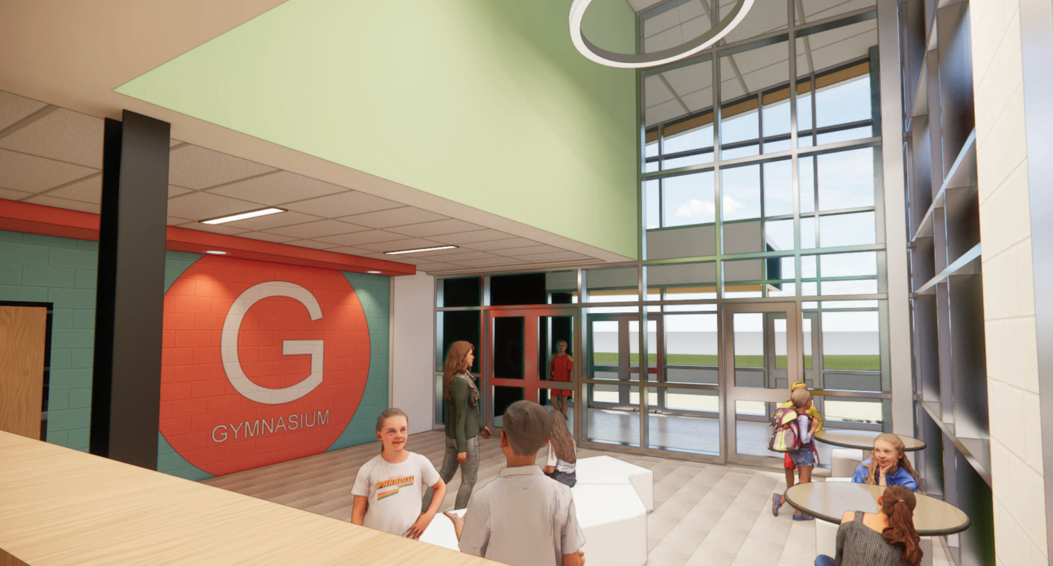 Artist renderings of new Green Ridge Elementary School