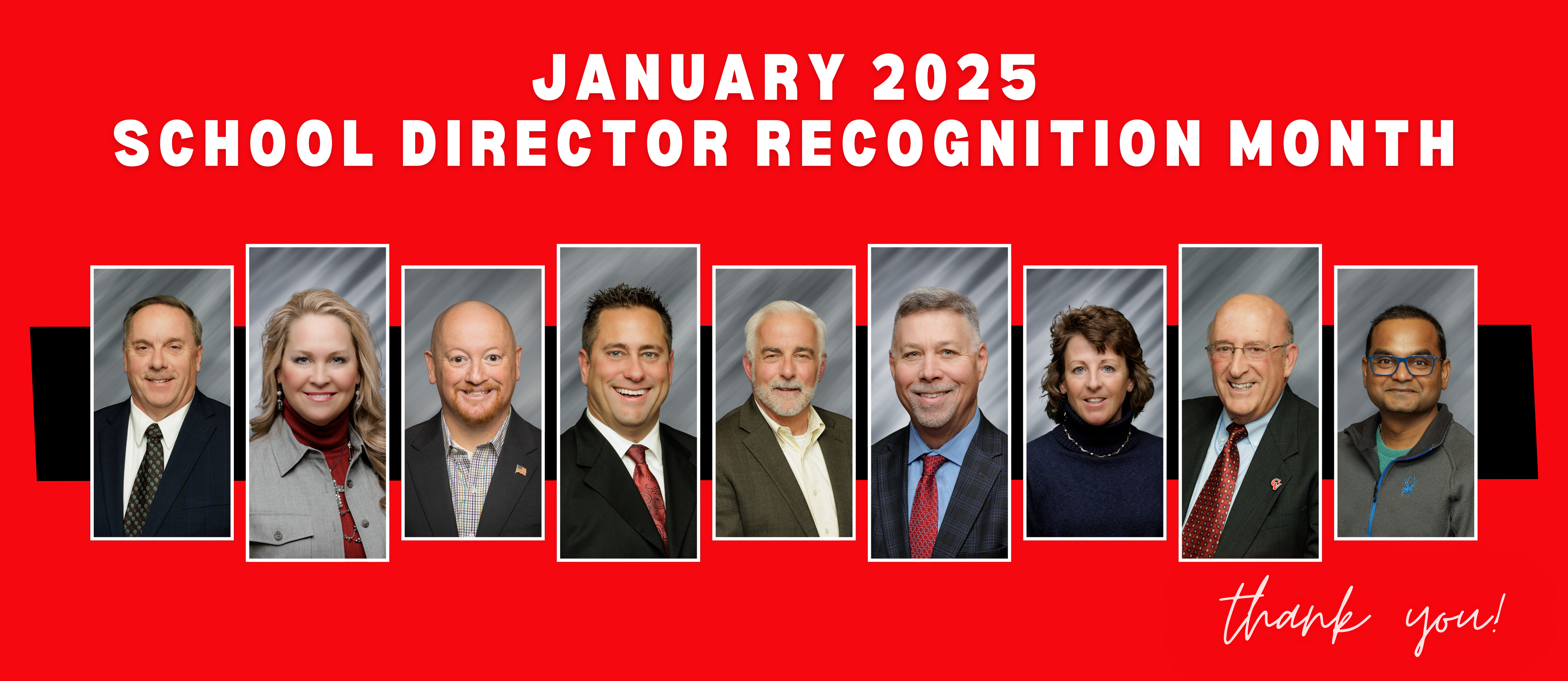 CV celebrates our school board members during the January 2025 School Director Recognition Month.