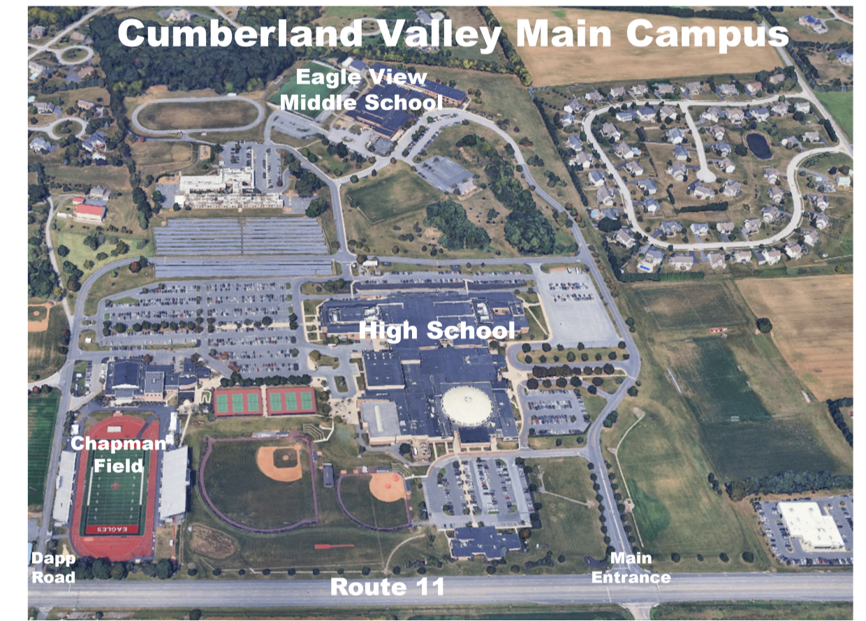 map pf the city where the school is located