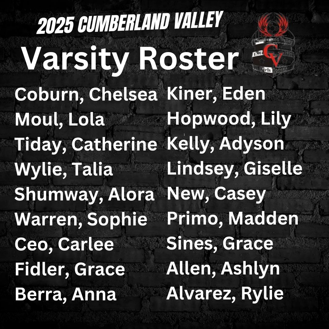 2025 Varsity Roster