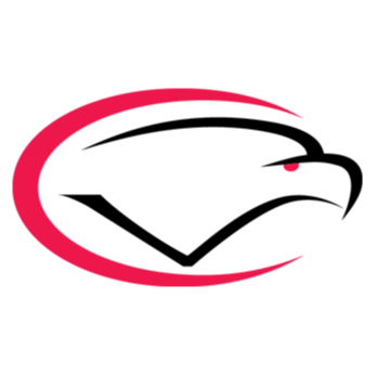 Cumberland Valley's Red and Black Eagle logo.