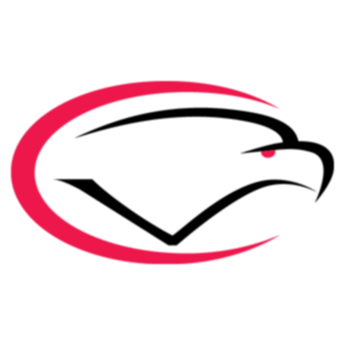 Cumberland Valley's Red and Black Eagle logo.