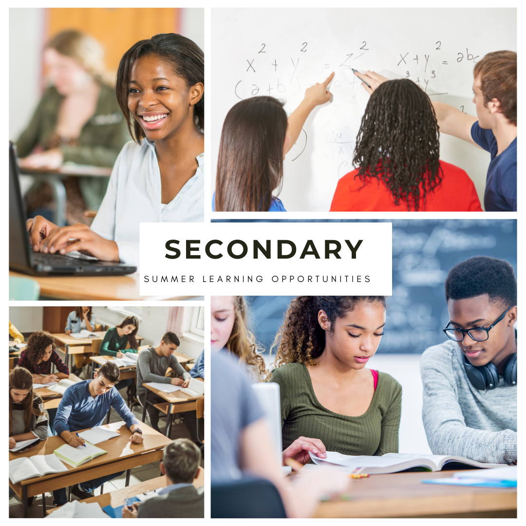 Secondary Summer Learning Opportunities