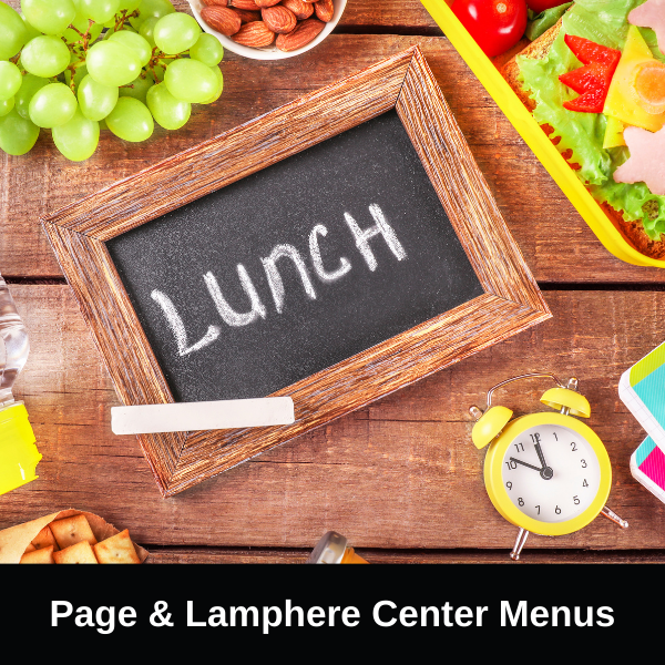 Page and Lamphere Center Menus