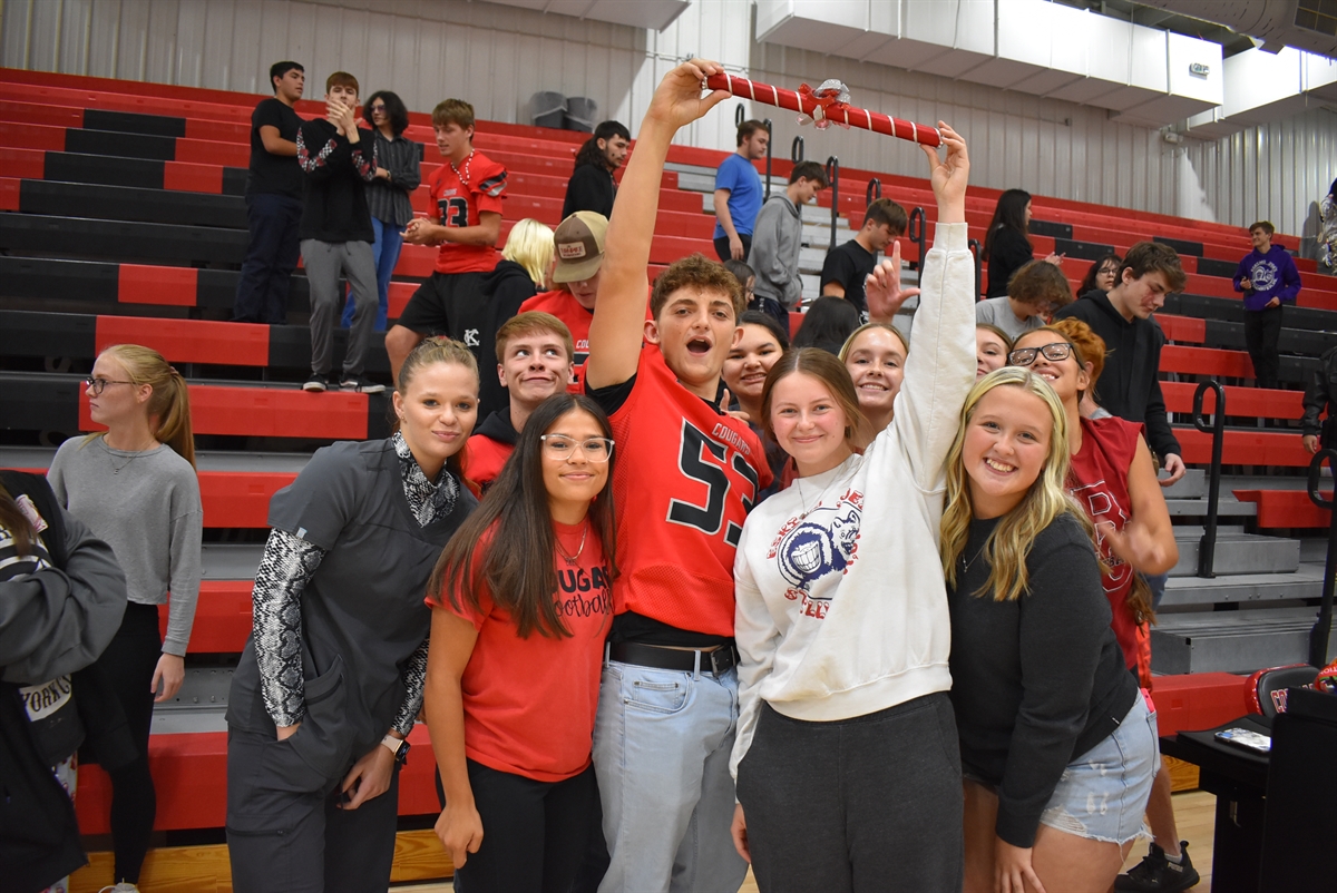 football players happy after winning