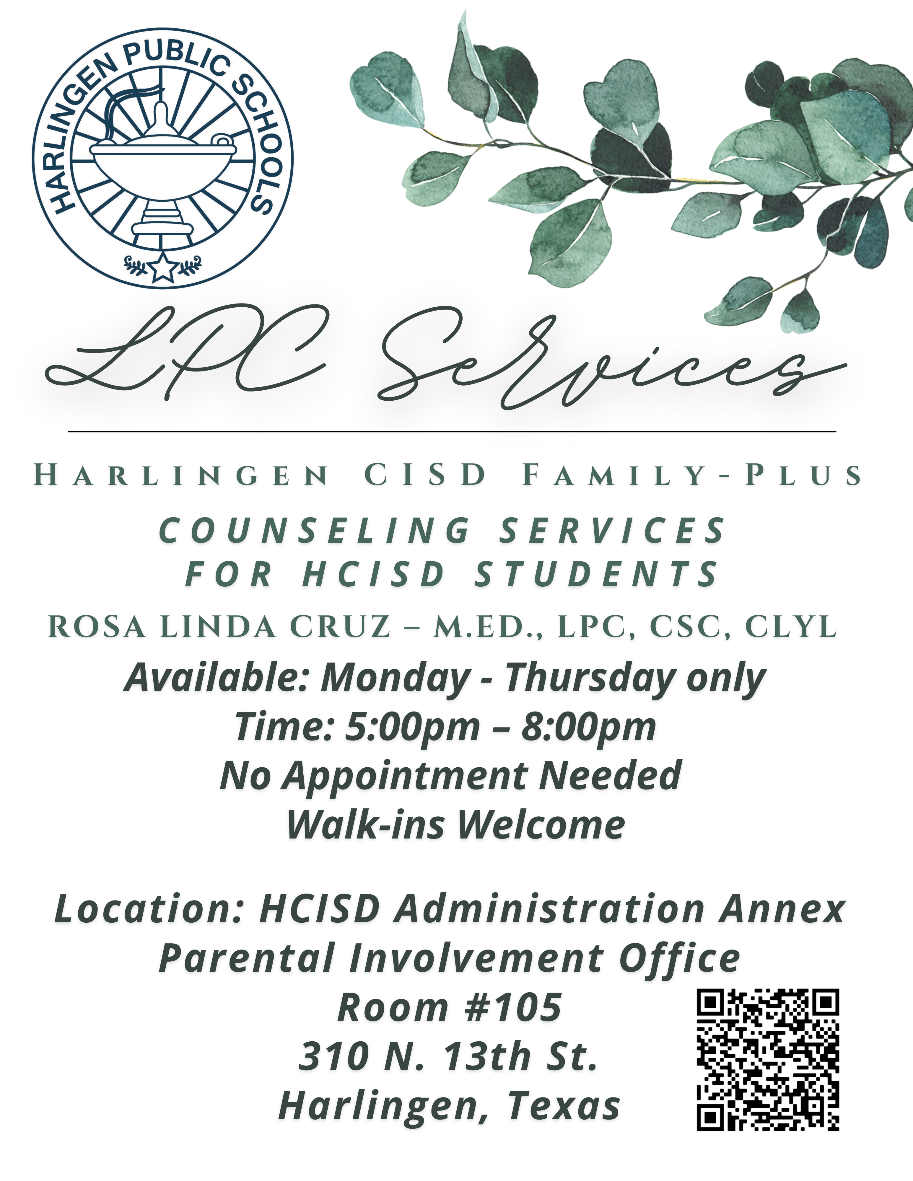 LPC Services Flyer information
