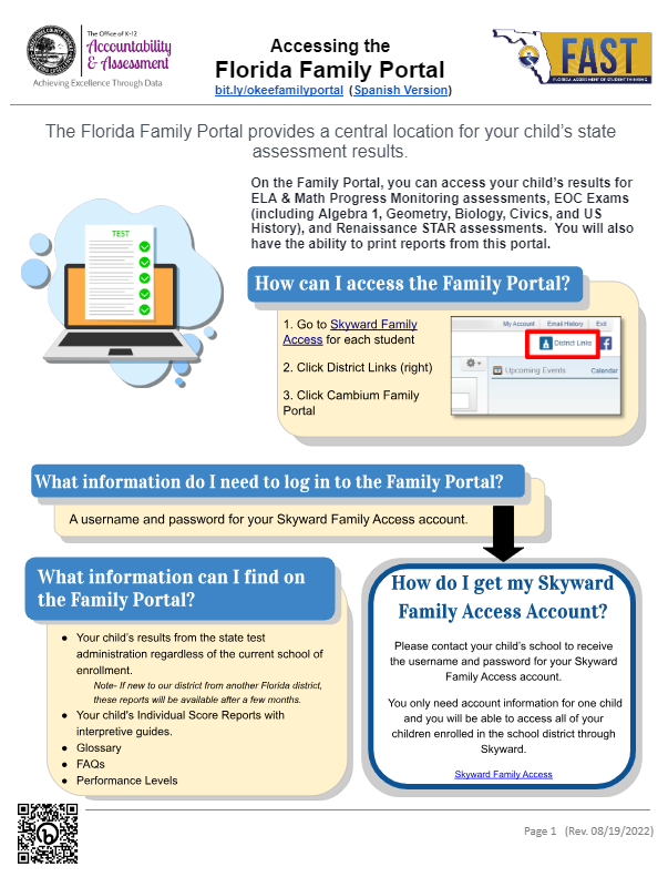 Skyward Parent Info