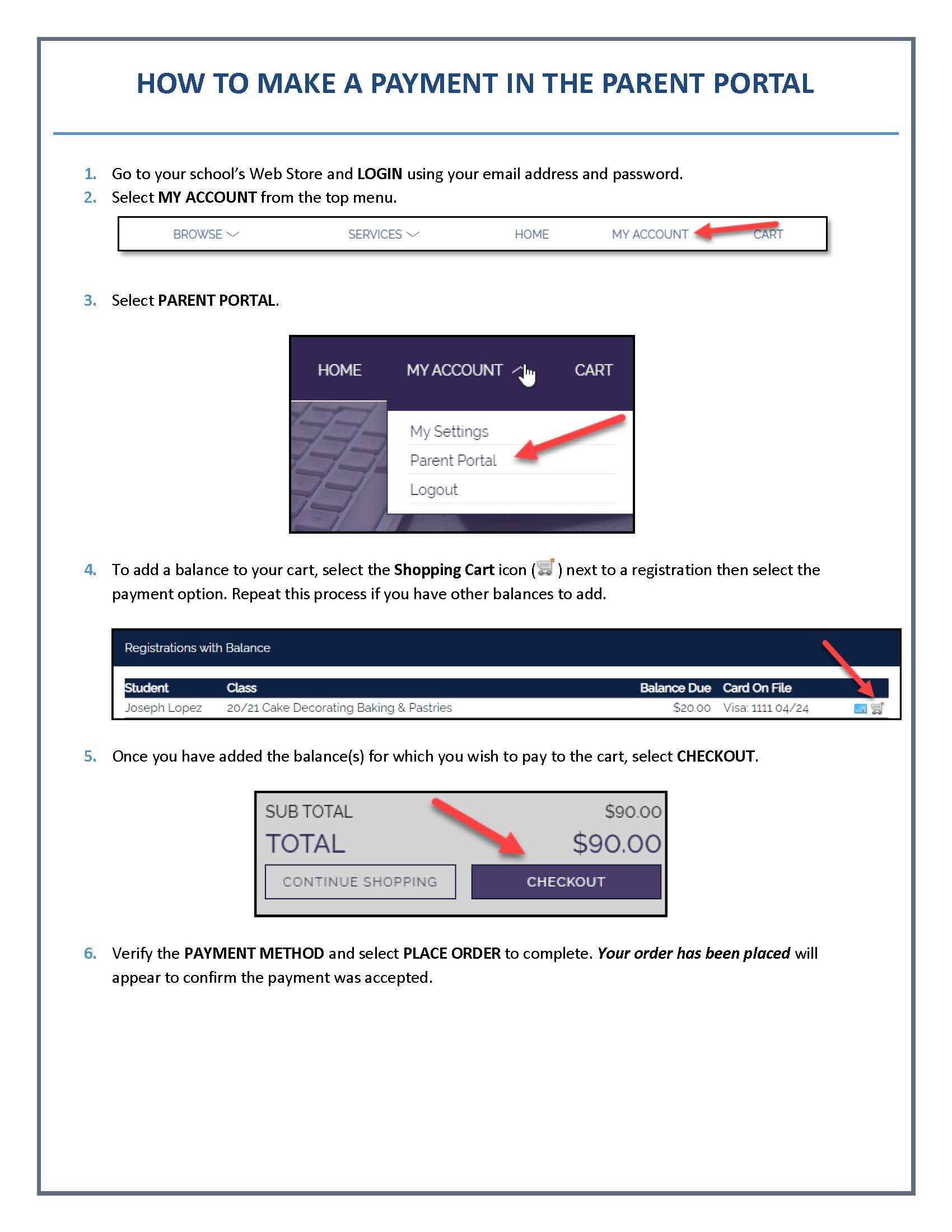 How to make a payment