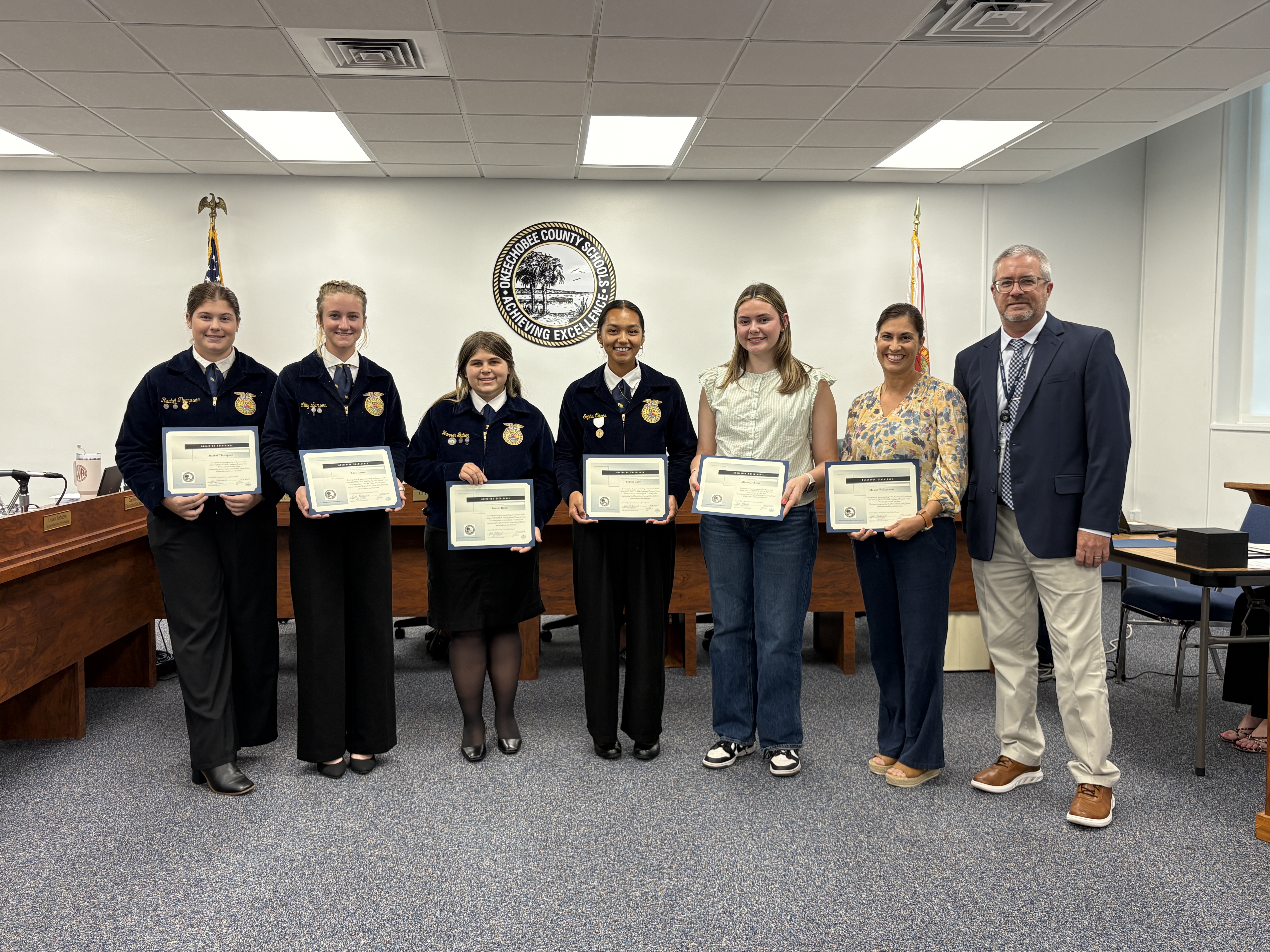 OHS FFA Milk Quality Team - First in State