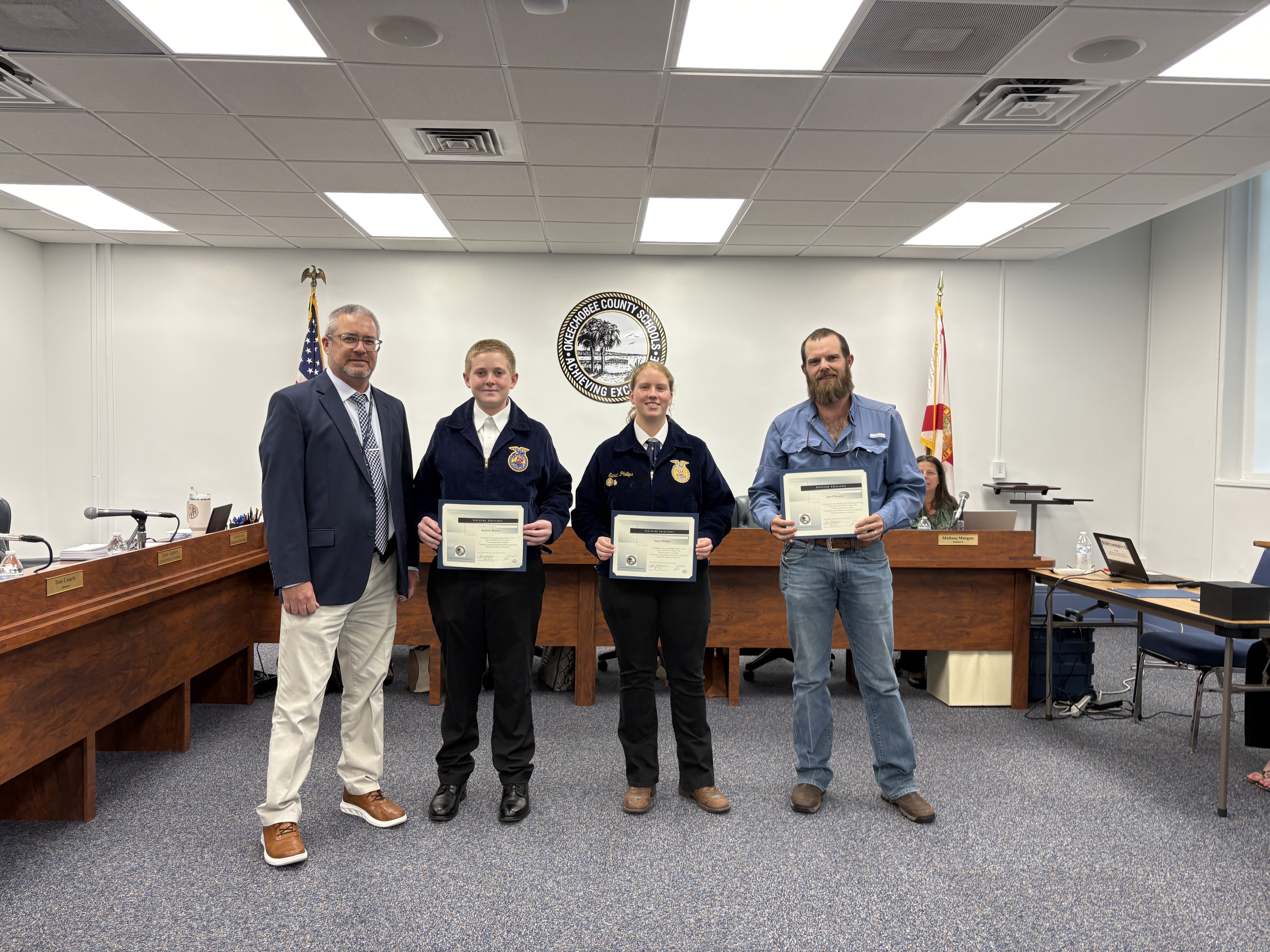 OHS FFA Poultry Team - Fifth in State