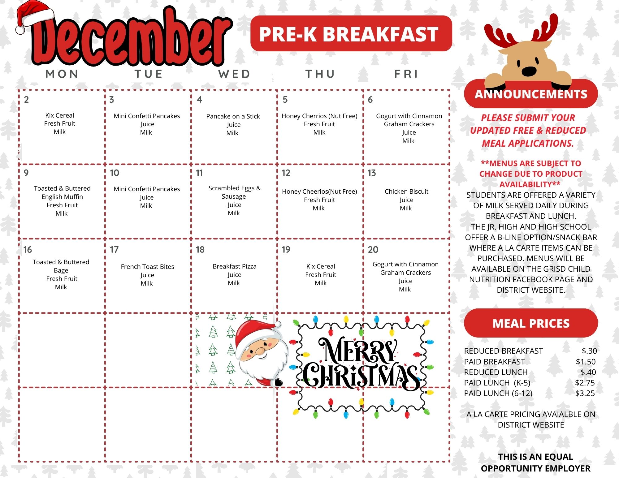 PREK DECEMBER