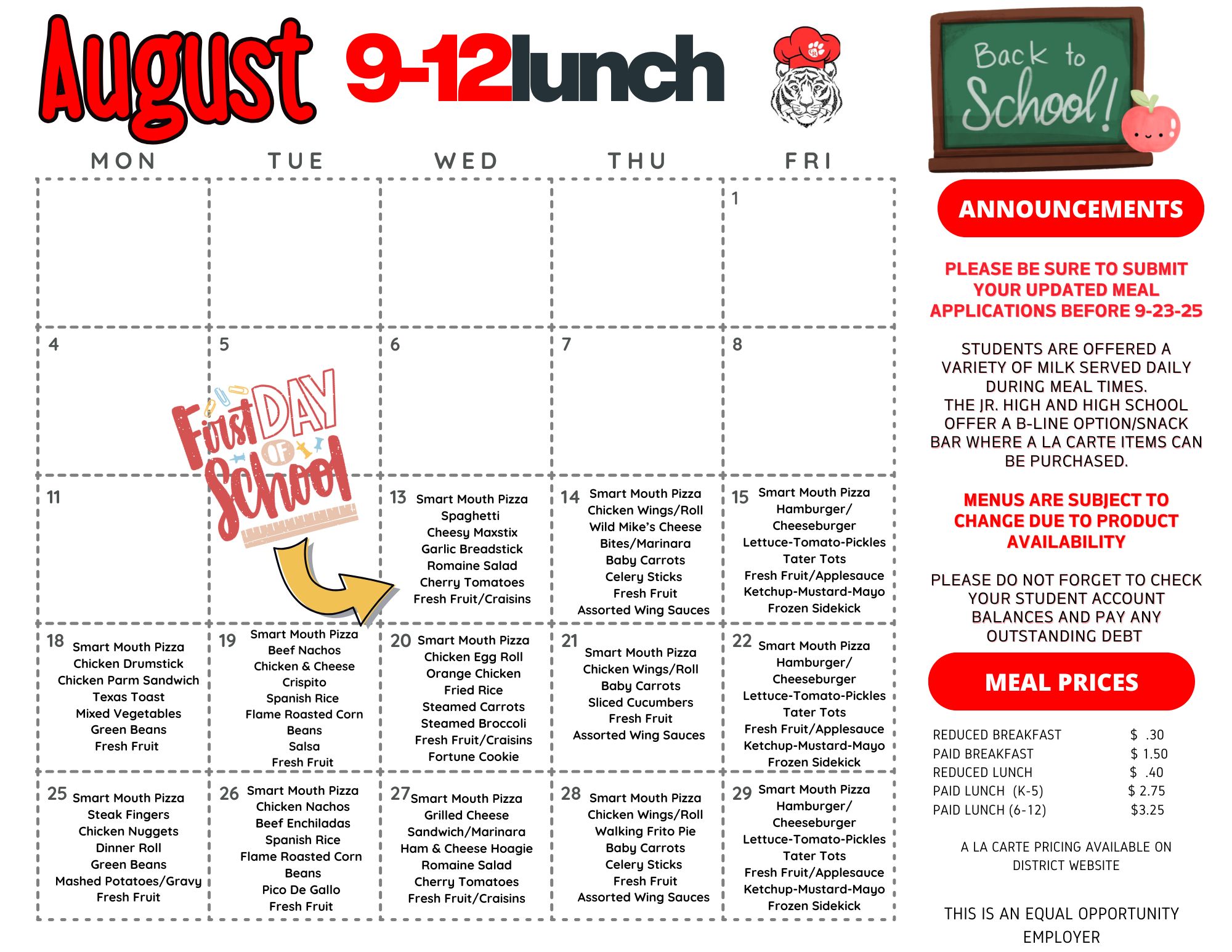 AUGUST 9-12