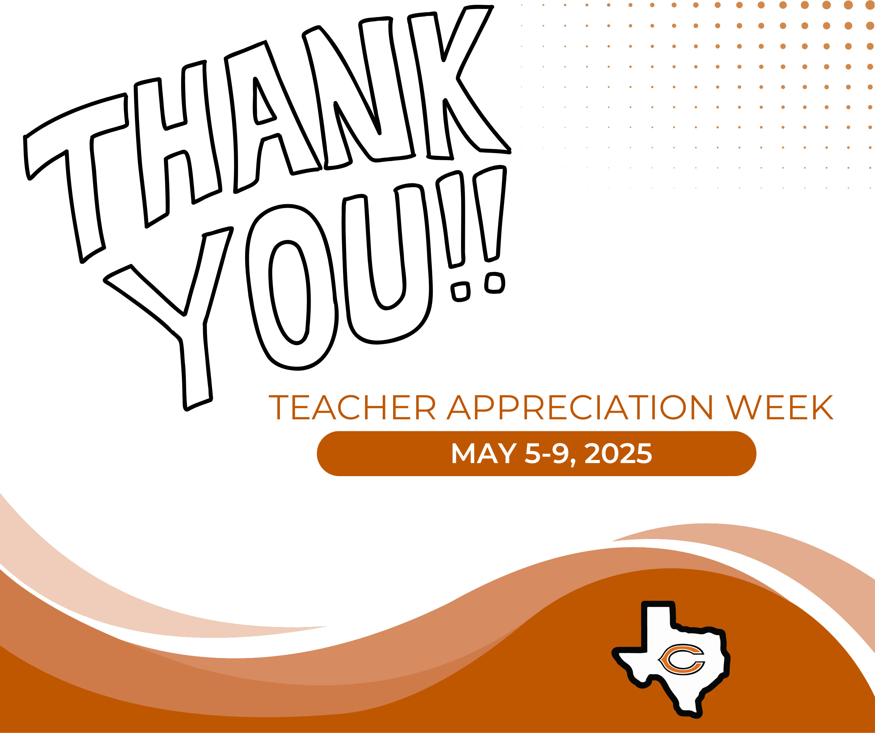 Teacher Appreciation Week is May 5-9, 2025