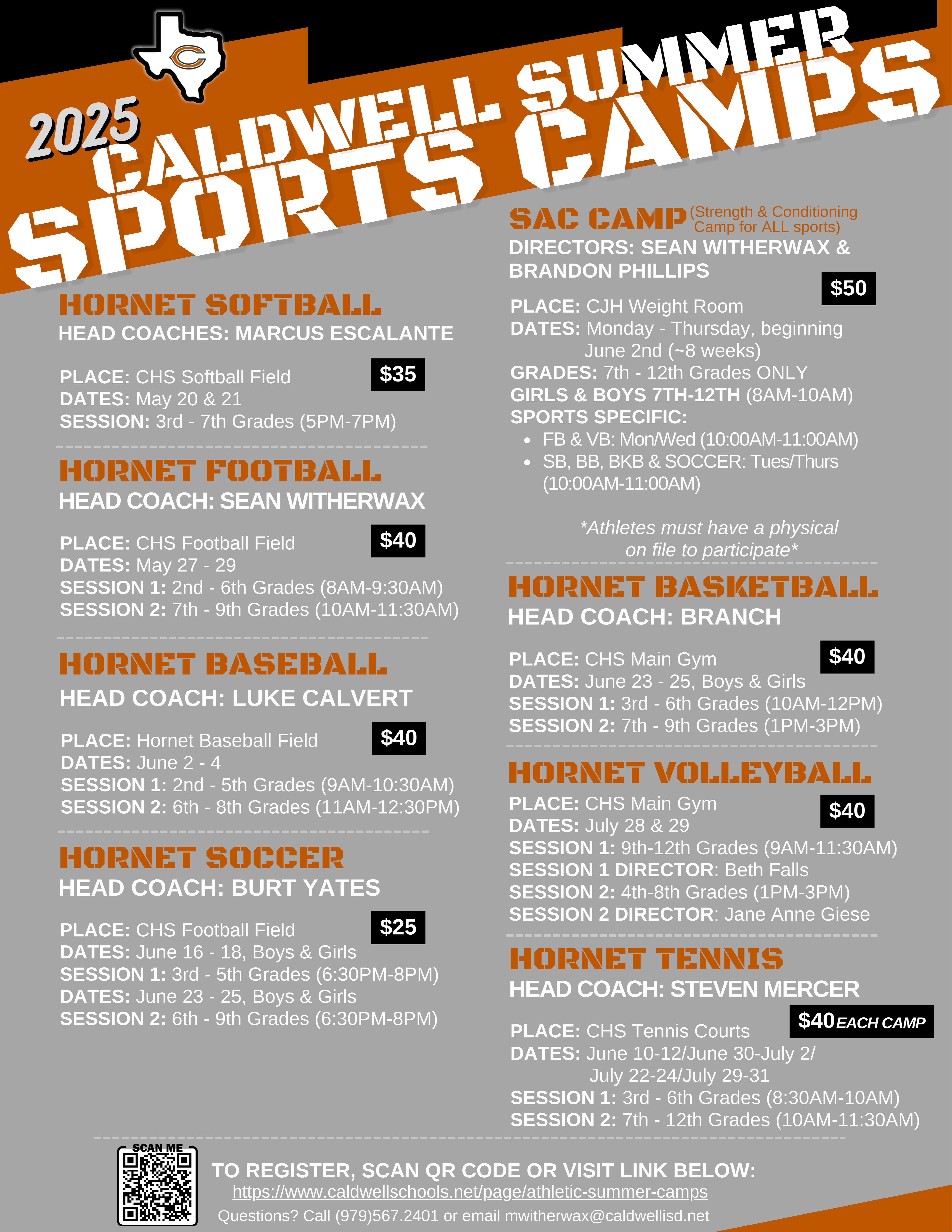 Summer Camp Information