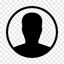 Male Silhouette in Circle