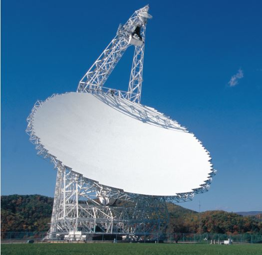 picture of the satellite at Green Bank Observatory in WV
