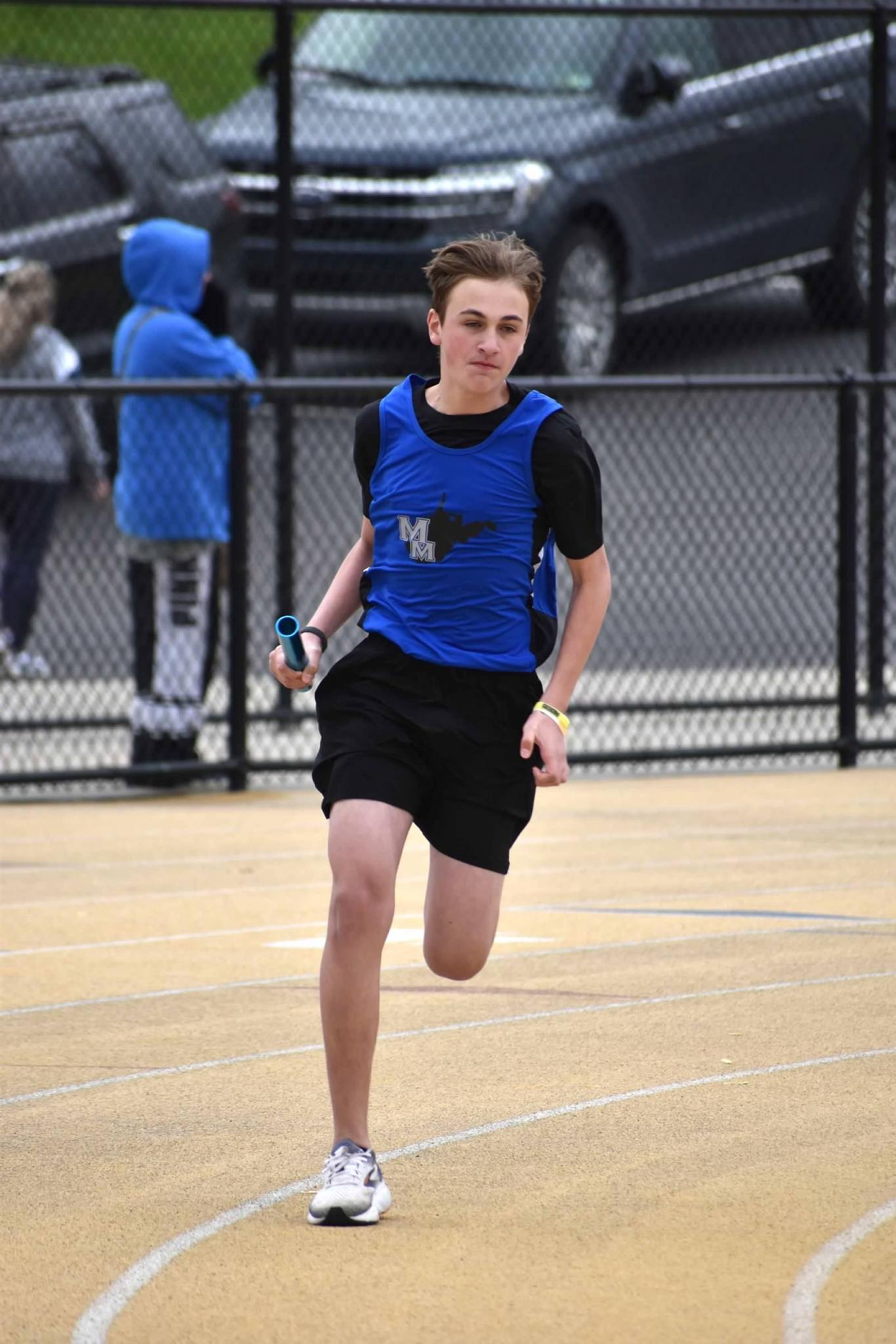 student running