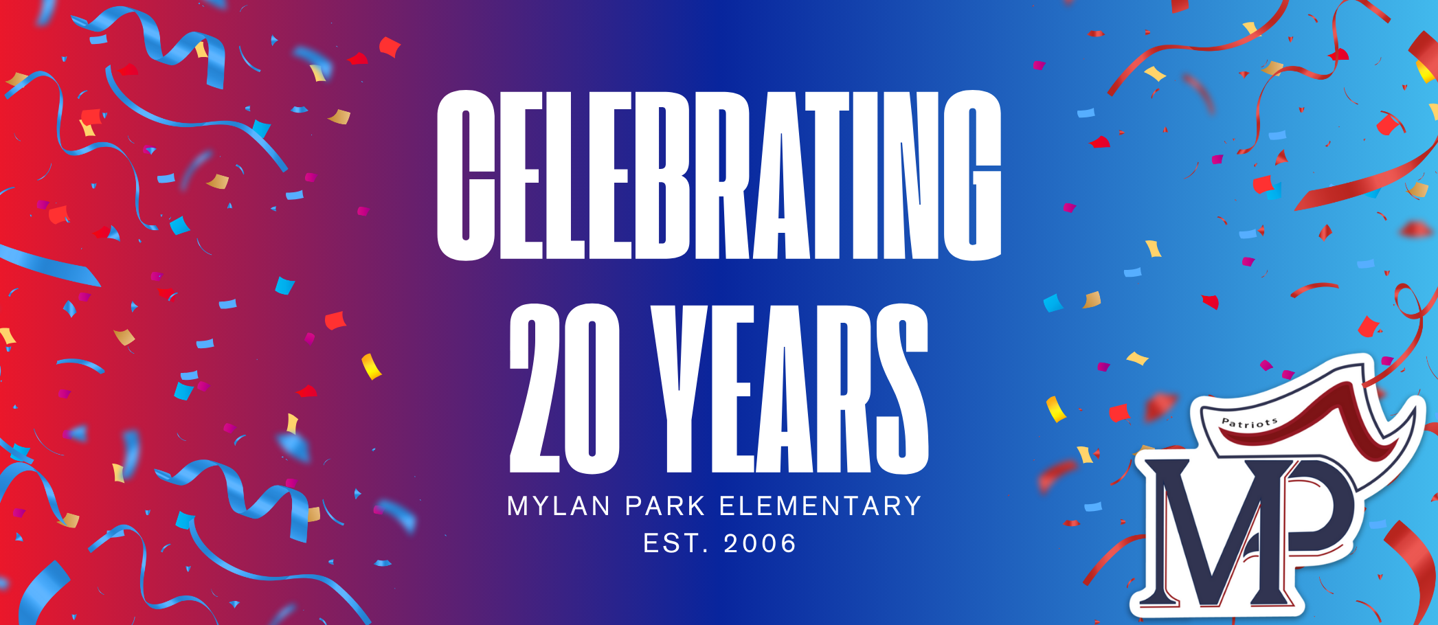Mylan Park Elementary is celebrating 20 years since our school opened.