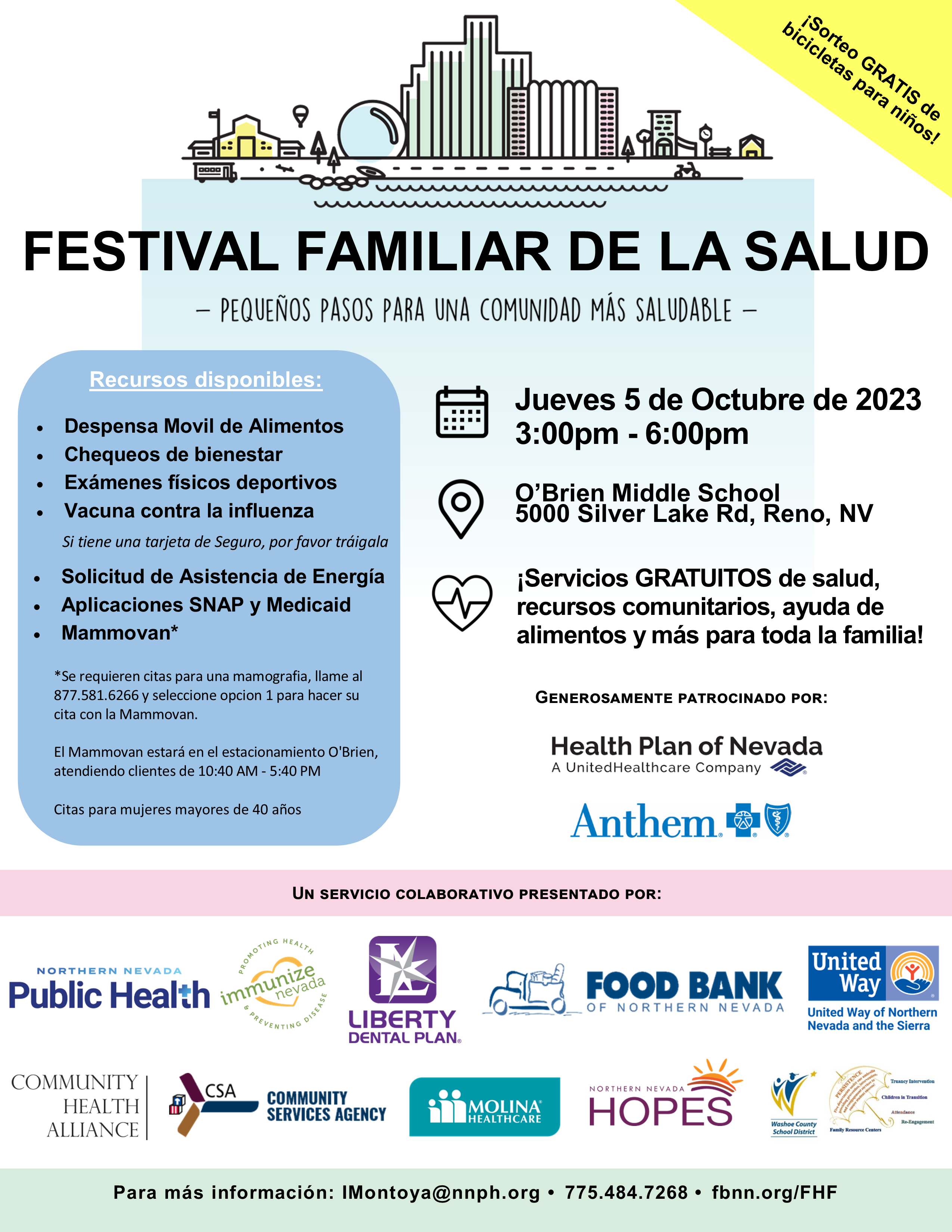 Family Health Festival Flyer (Spanish)