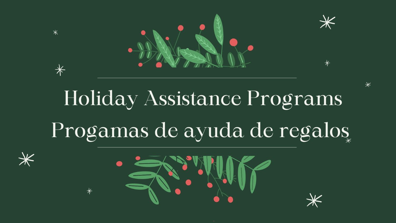 Holiday Assistance Programs Image