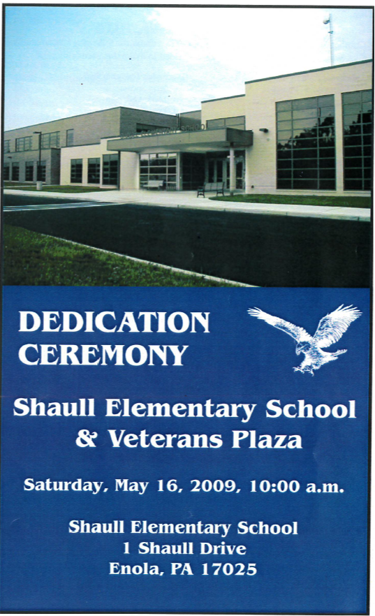 picture of shaull dedication program cover