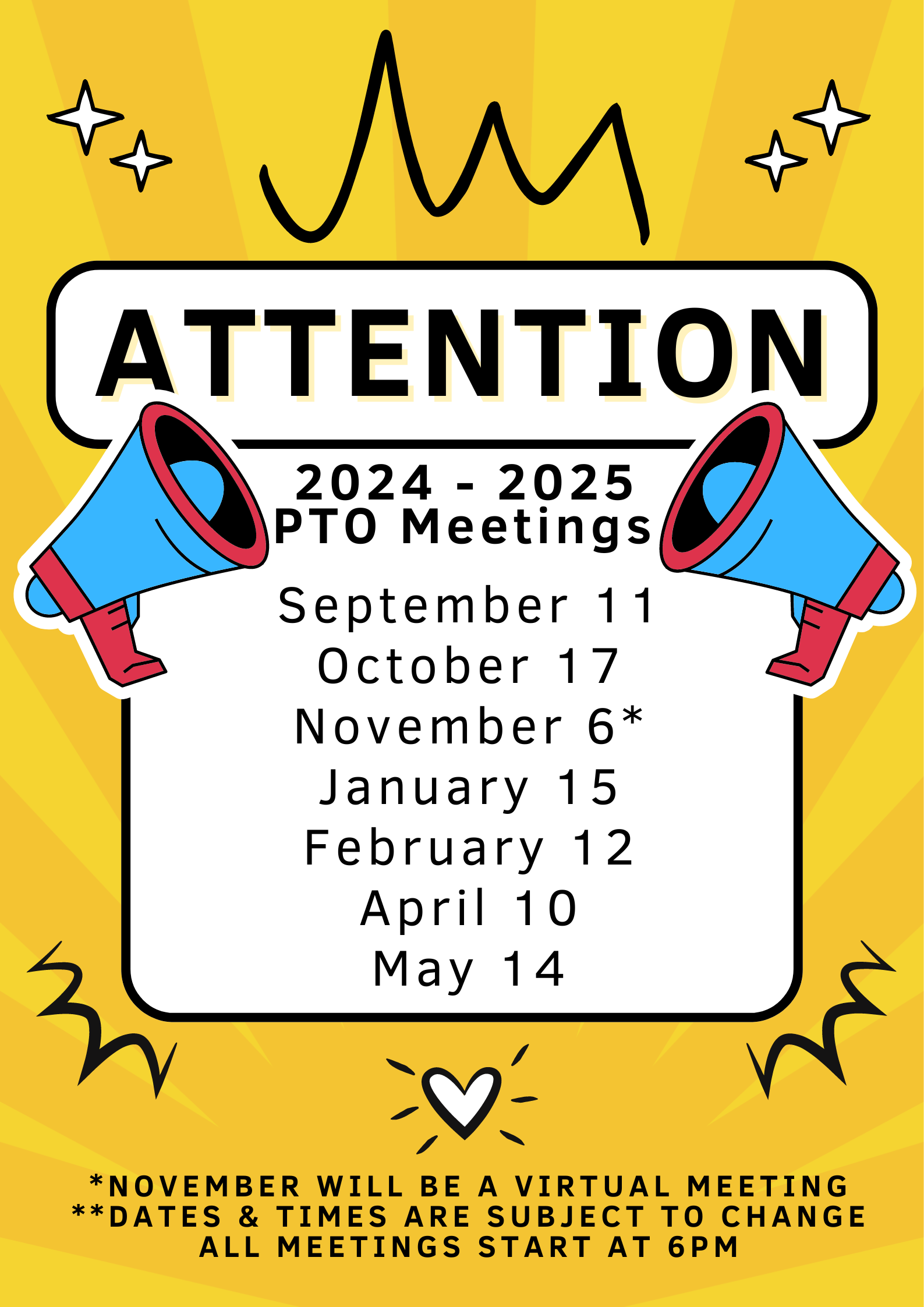 24-25 PTO Meetings