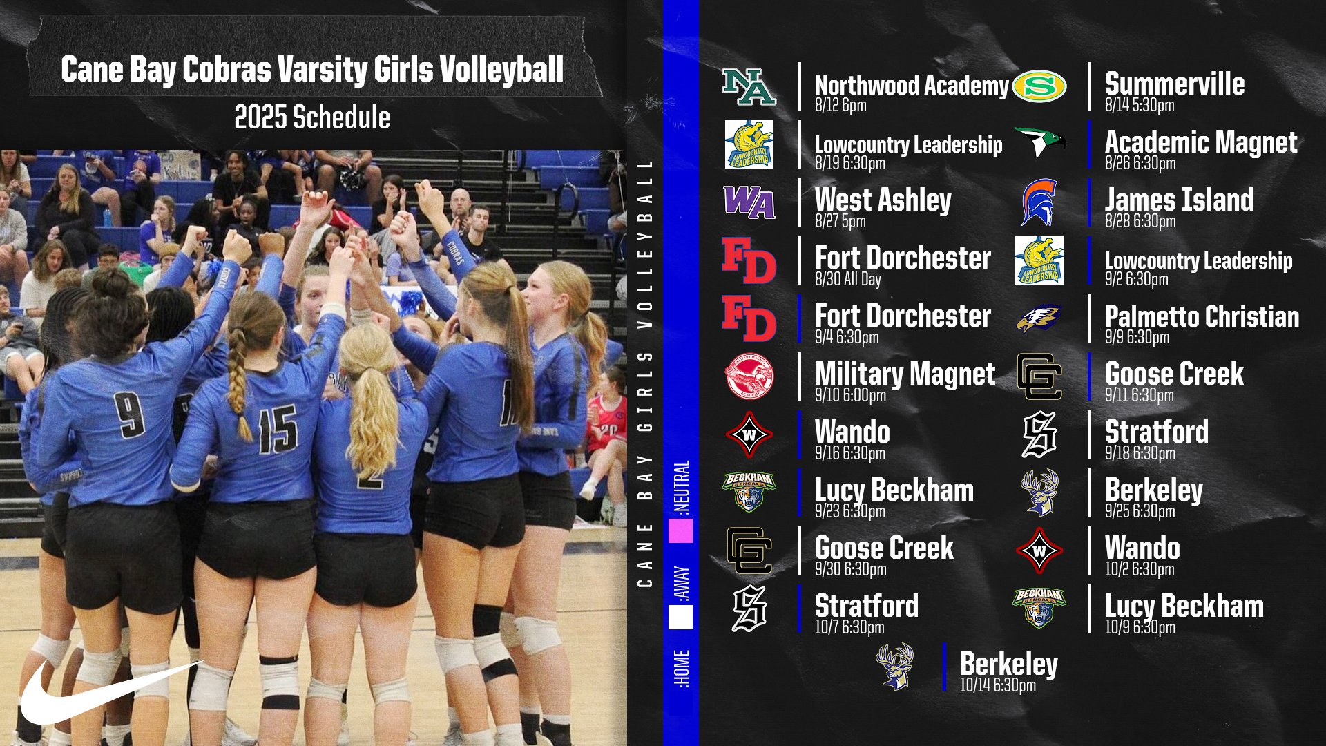 VGVB Schedule