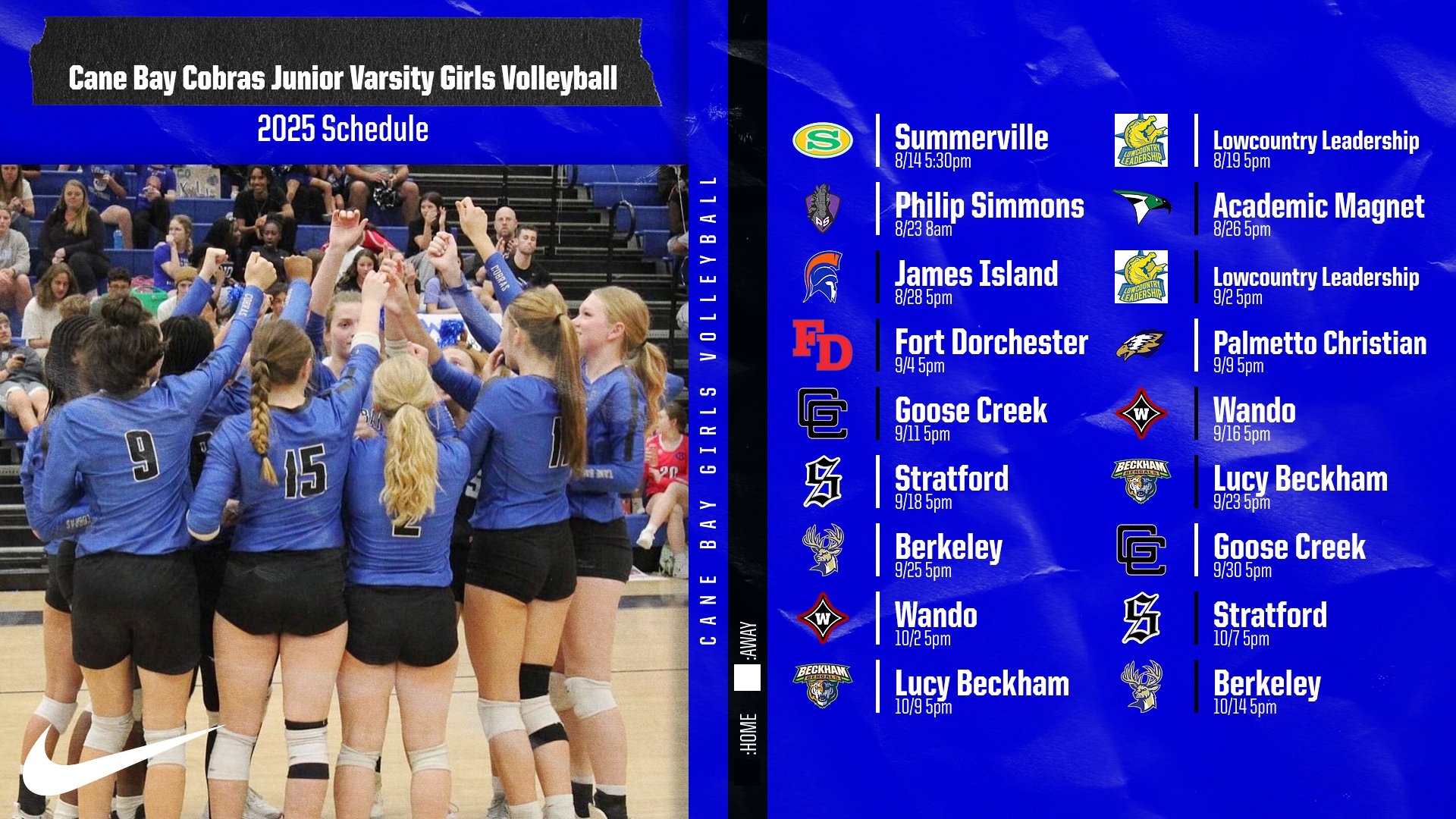 JVGVB Schedule