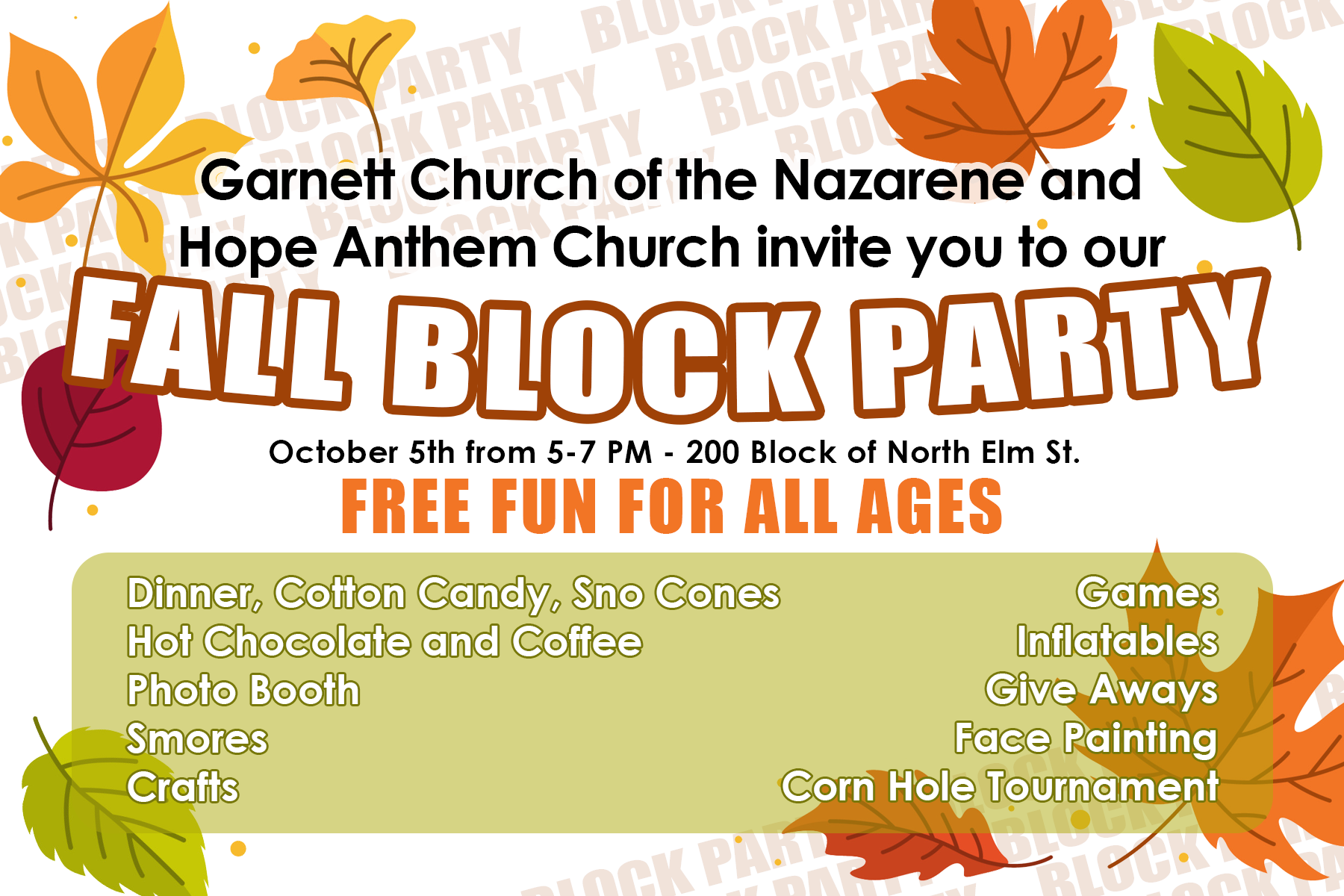 Fall Block Party