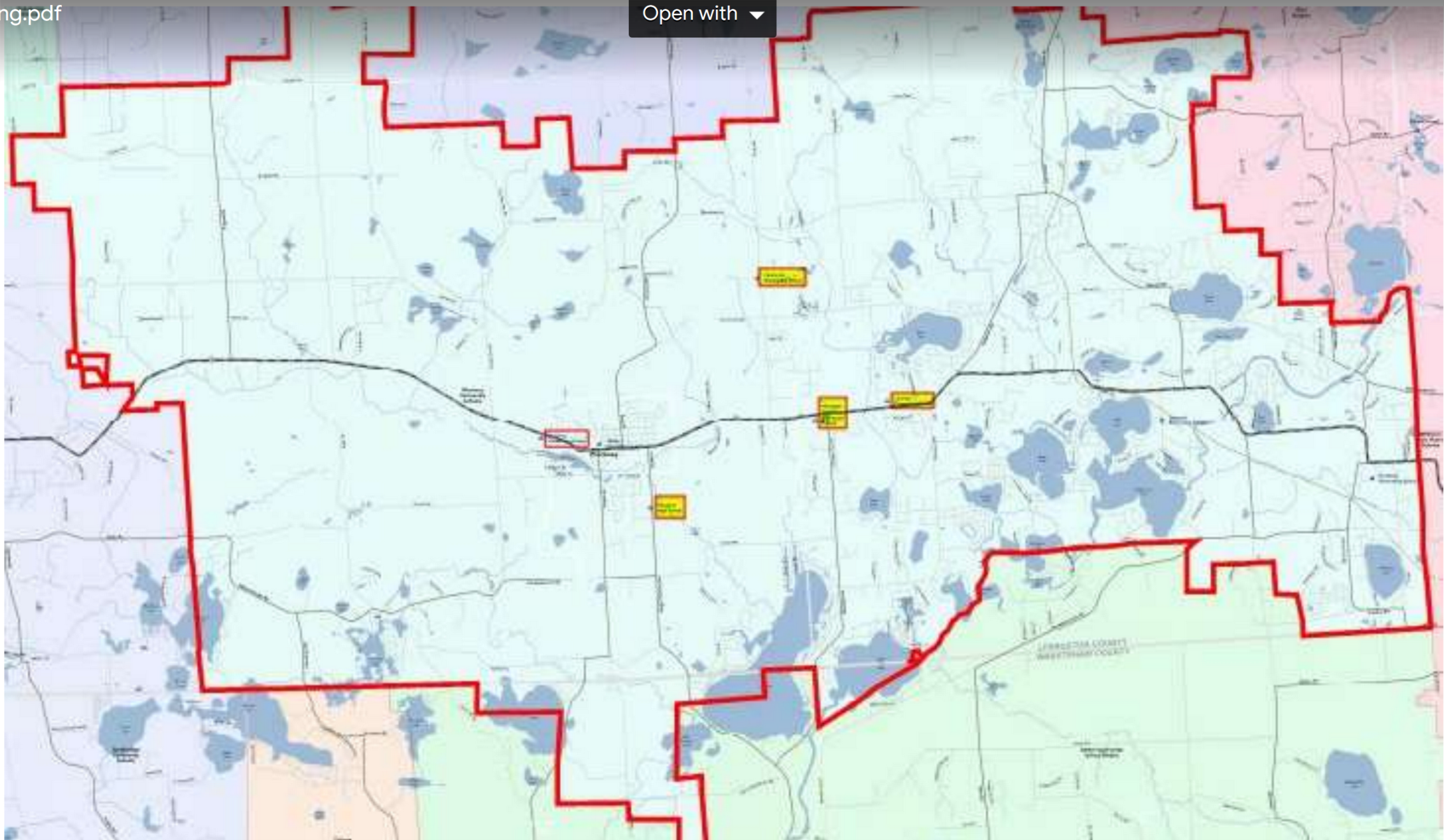 Pinckney District Map