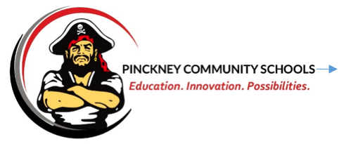 Pinckney Community Schools, Logo Pirate Text