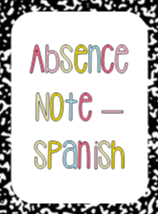 Absence Note - Spanish