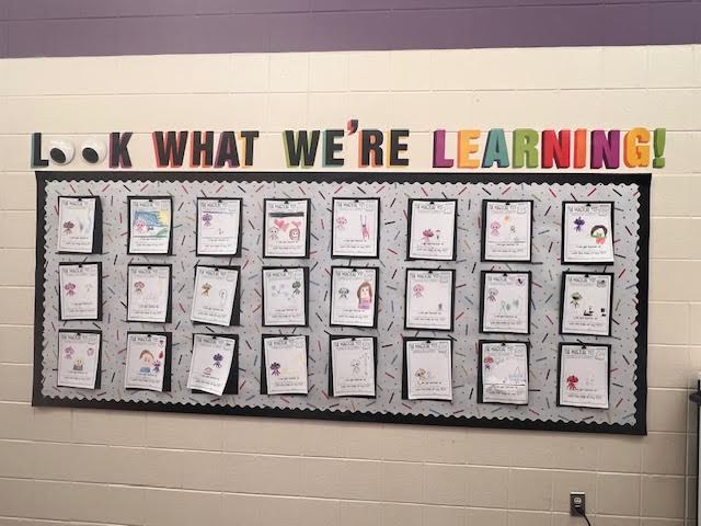 Ms. Early's first graders are working hard 