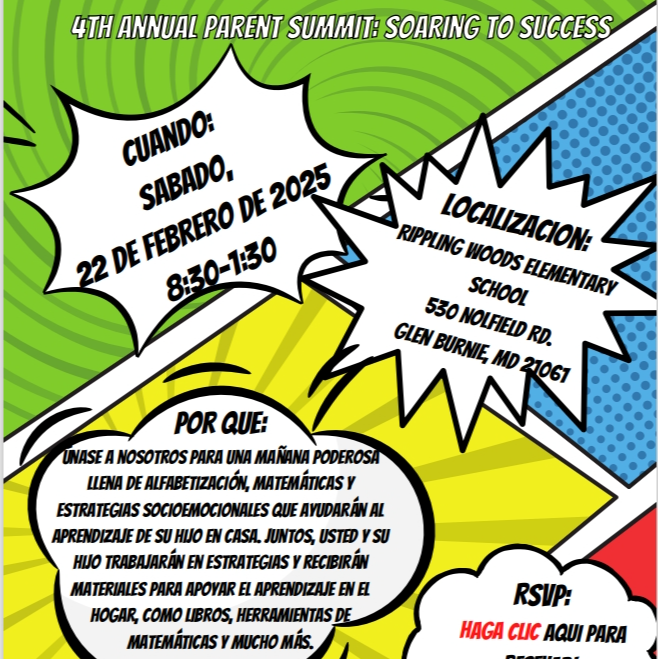 Title 1's parent summit Soaring to Success-Spanish