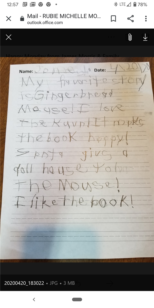 Story written by a student