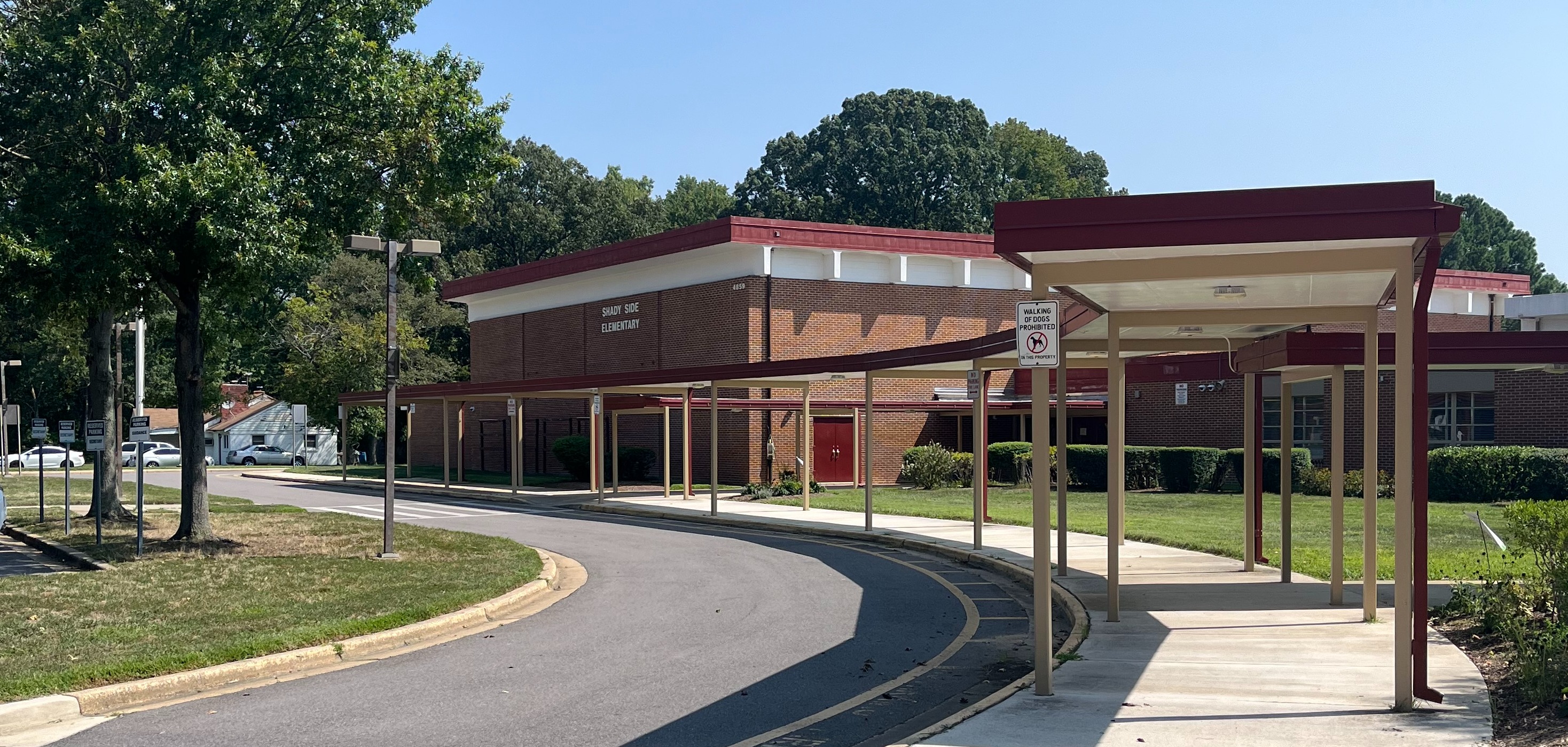 front walkway of school