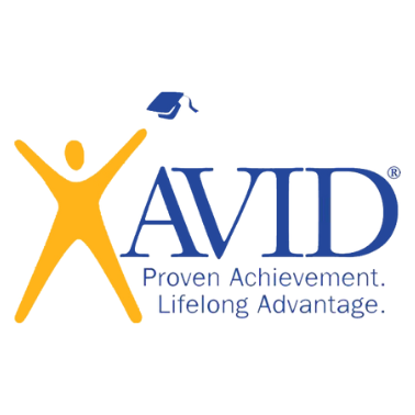 AVID Proven Achievement. Lifelong Advantage. Icon image of person with graduation cap