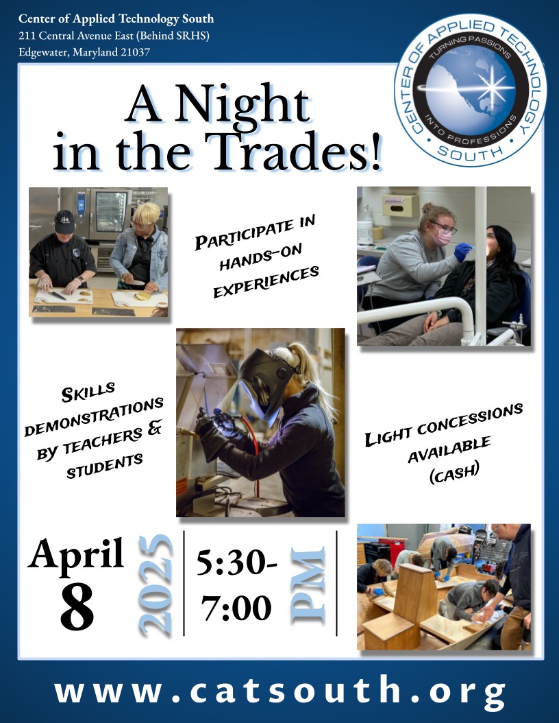 flyer with people engaging in various work skills