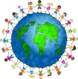 Childrens around the world