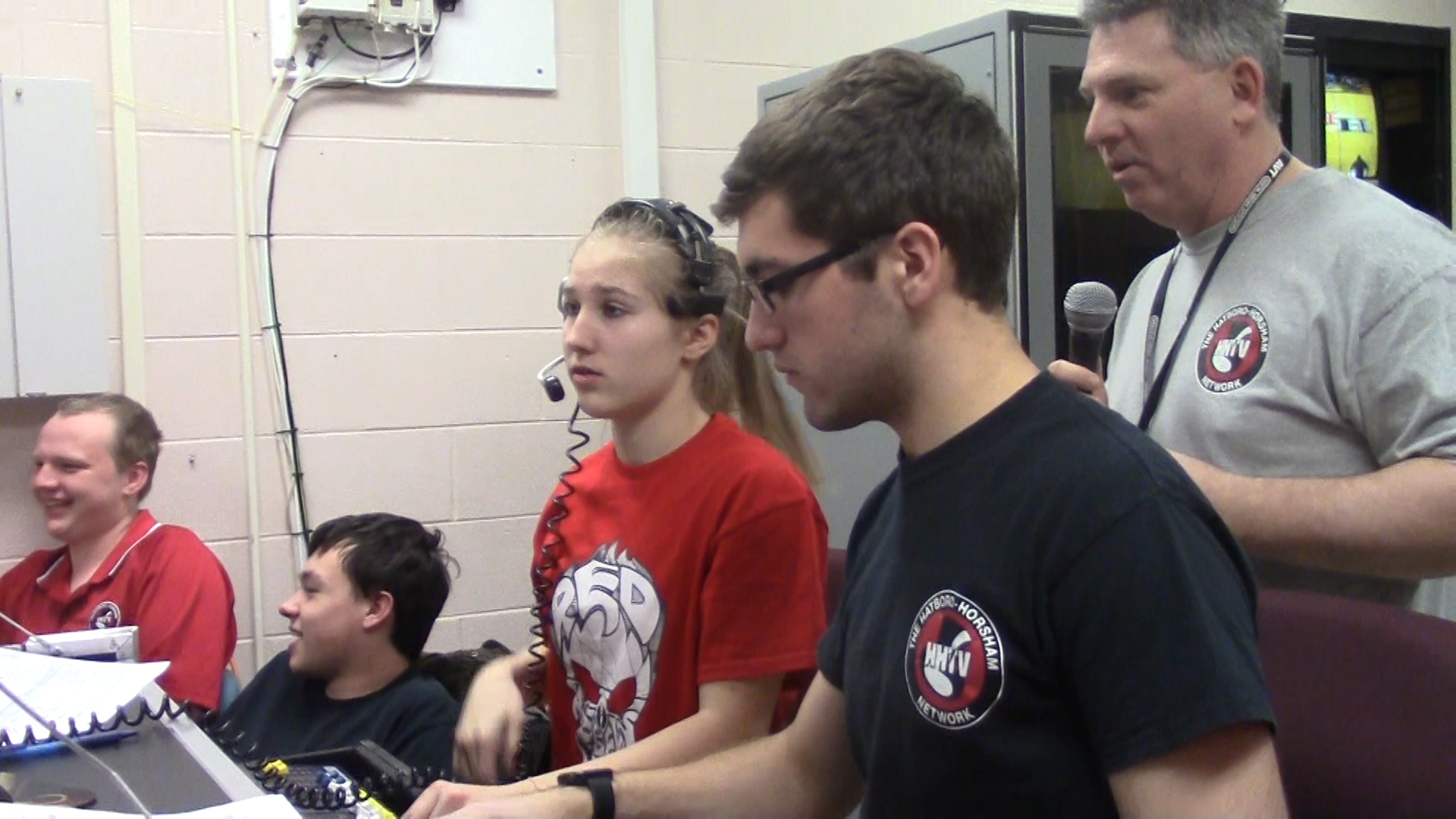 Allie and Dan during Red-Black 2018