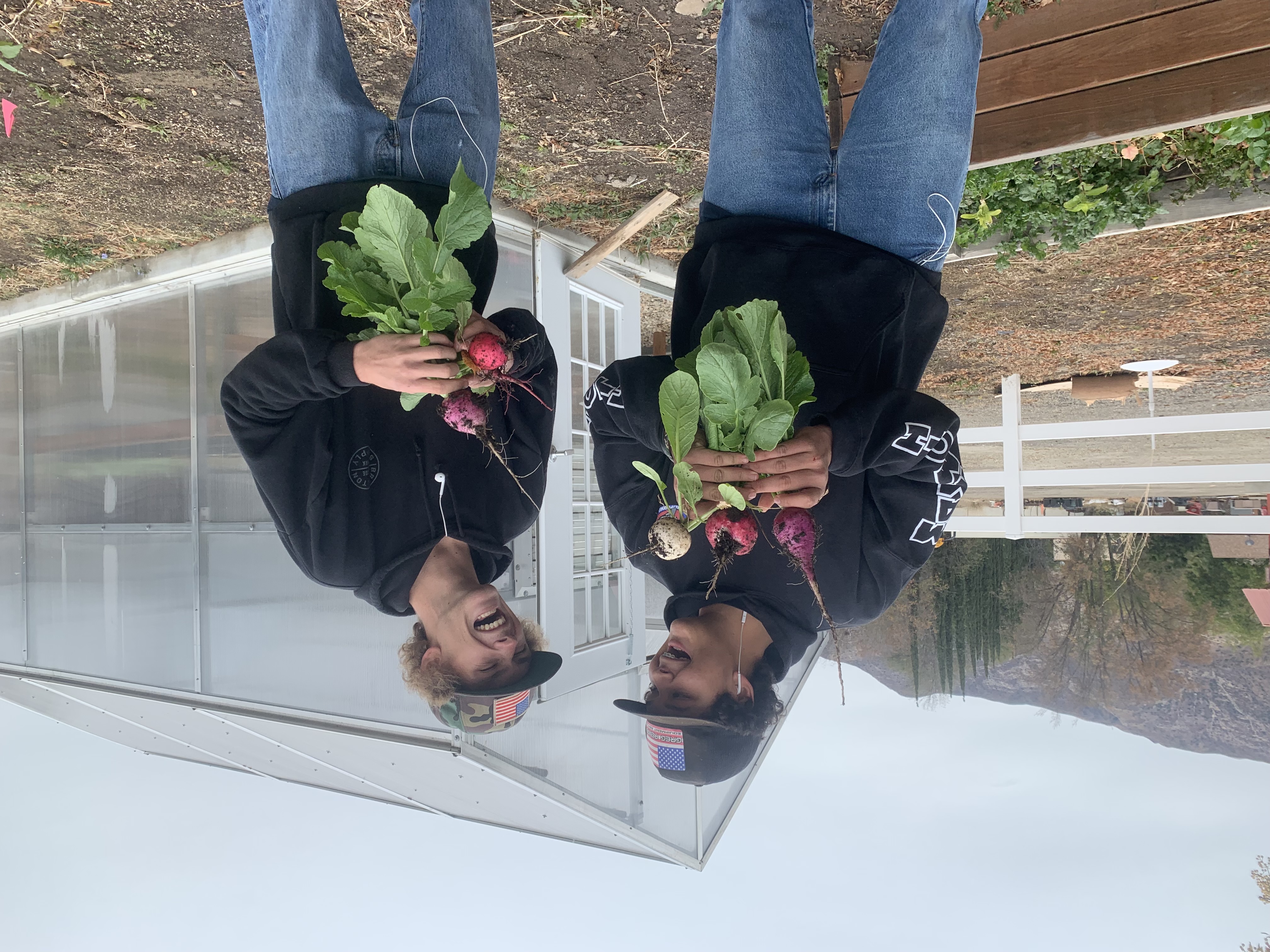 students with beets