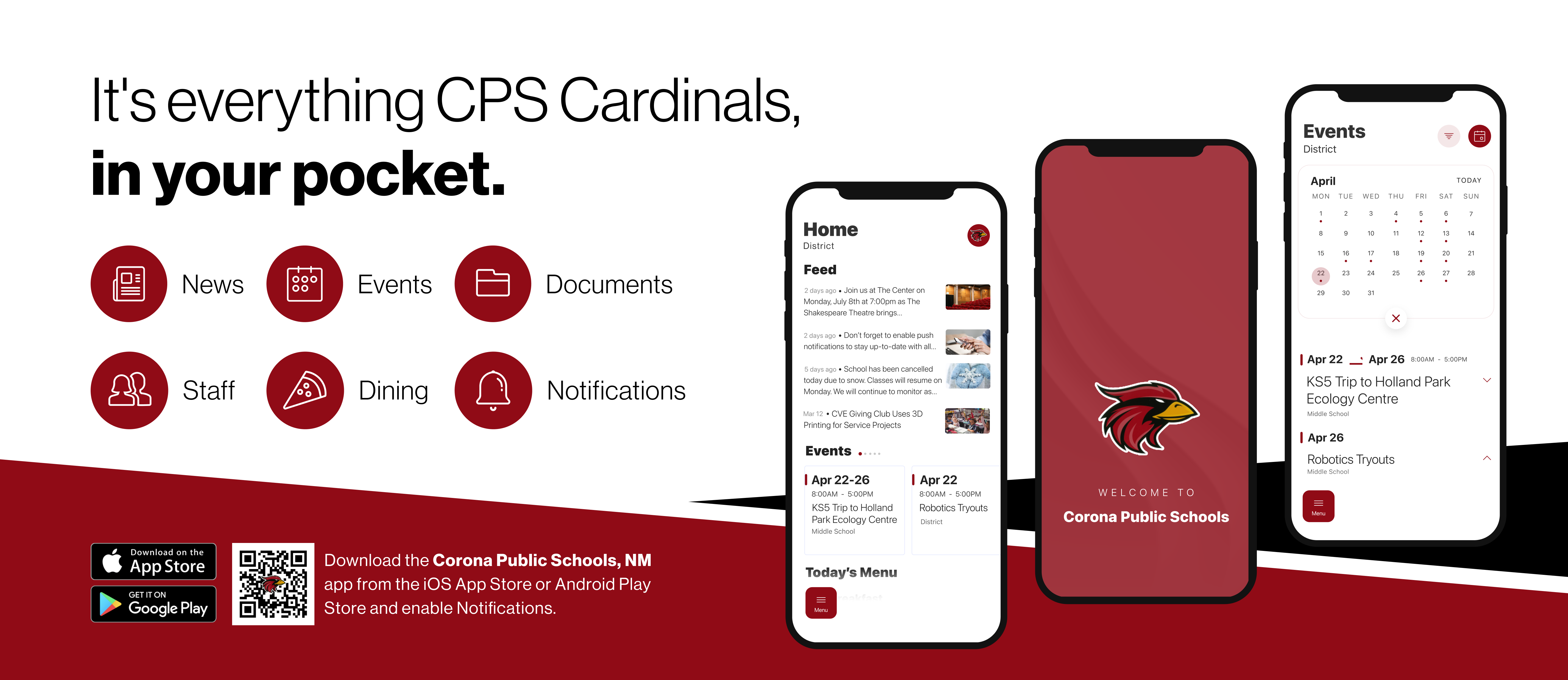 download the new CPS Cardinals app
