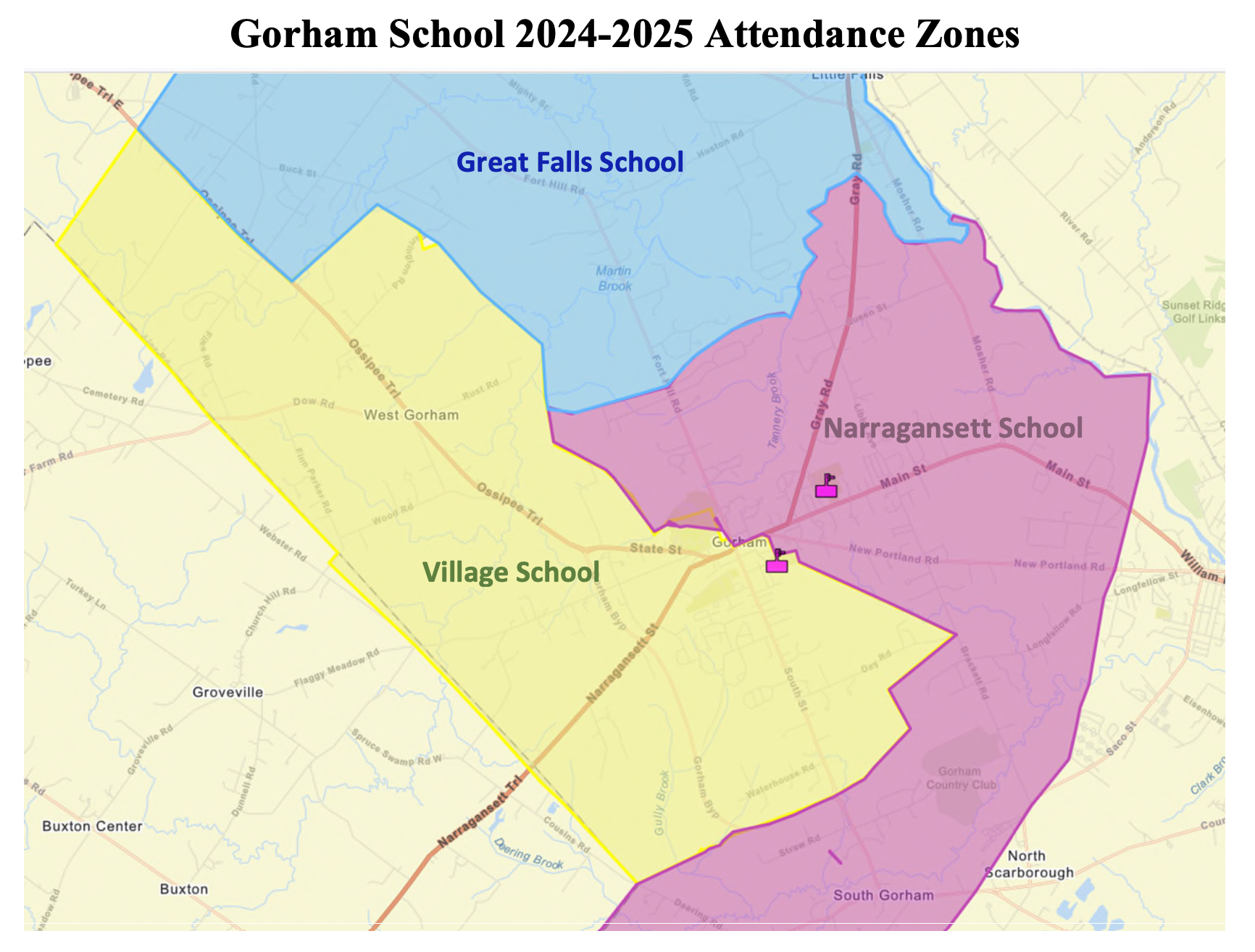 New - Gorham School Attendance Zones (2024-2025 +) | Gorham School District