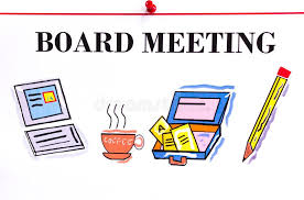 Board meeting agenda and minutes